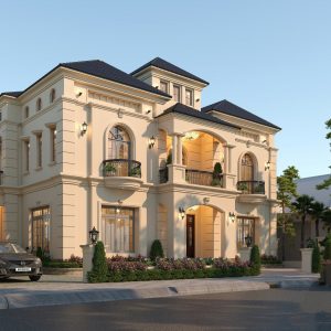 4509 Exterior Villa Scene Sketchup Model Free Download by Kts Nguyen Viet