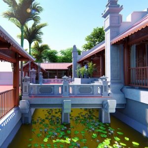 3043 Exterior Churchs Scene Sketchup Model by PhamHuy Free Download 12